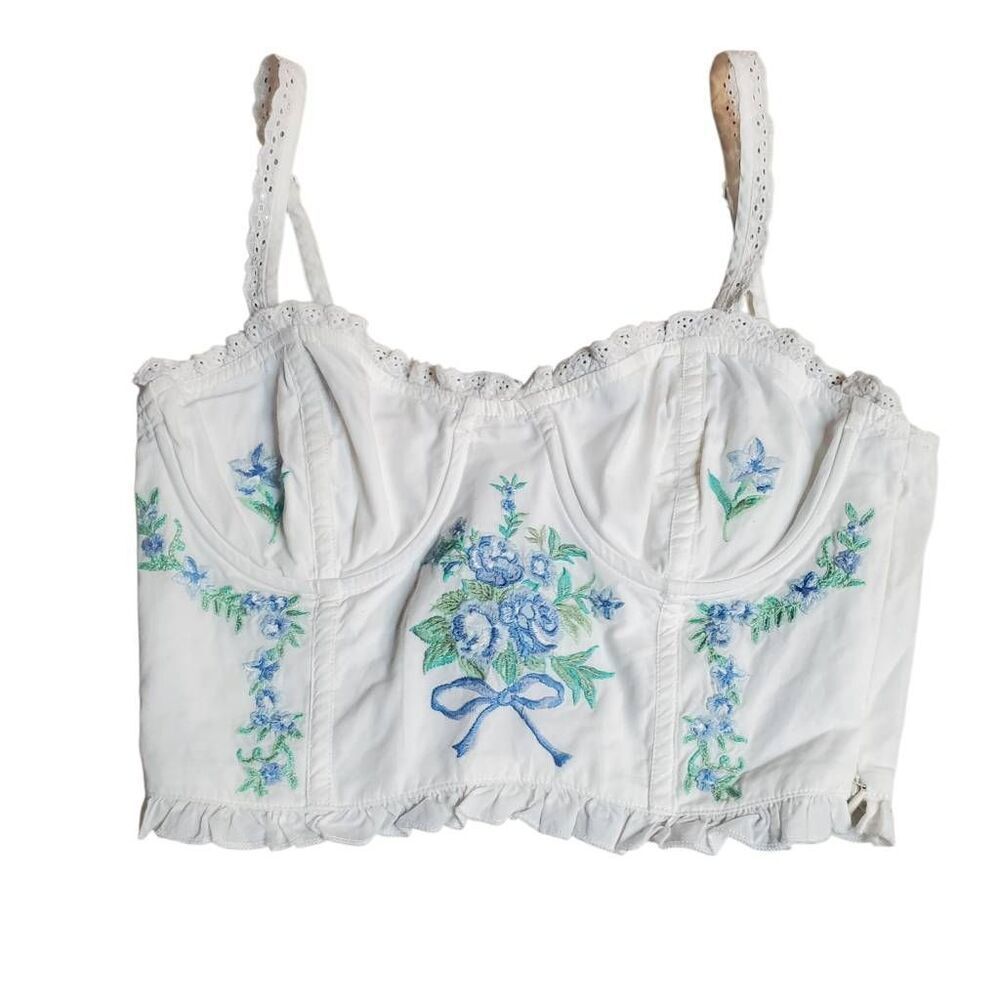 Altar'd State Embroidered Boho Style Corsett Top XS